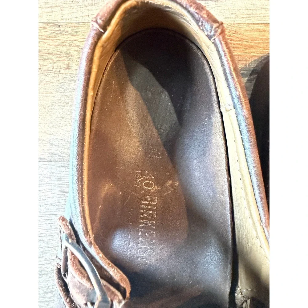 Vintage Birkenstock Memphis Fisherman Shoes Brown Leather EU 40 L9 M7 - Picture 2 of 10